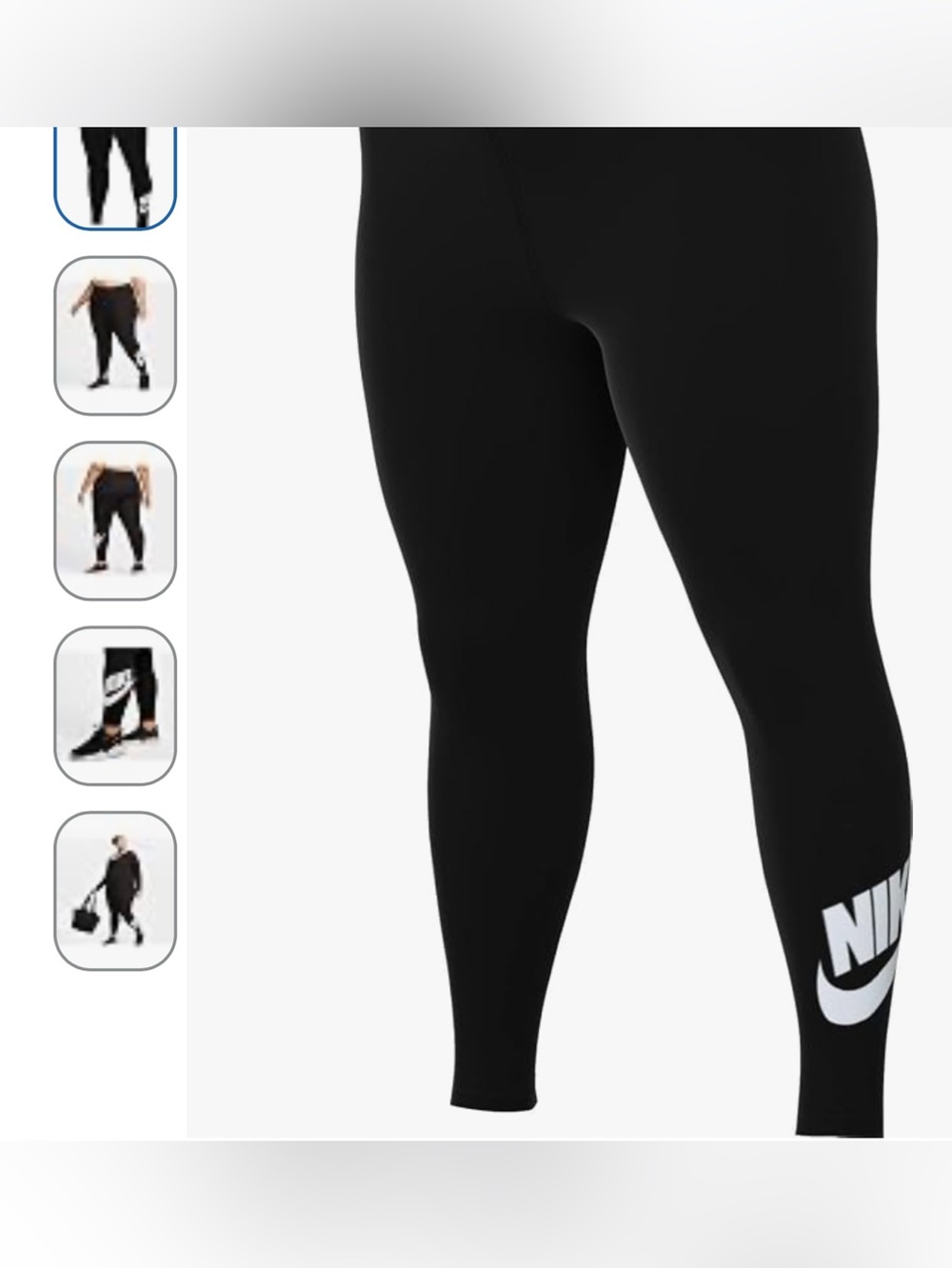 Nike Sportswear Classics Women’s High-Waisted Graphic  Black Leggings